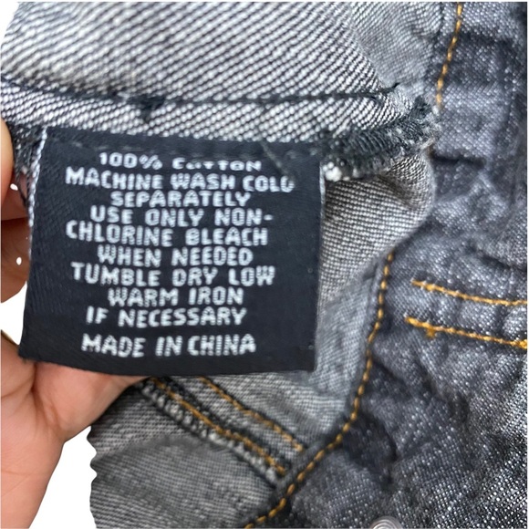 Flip Denim Vest Tank Top Washed jeans waistcoat Hip Hop Sleeveless Jacket S - Picture 9 of 12